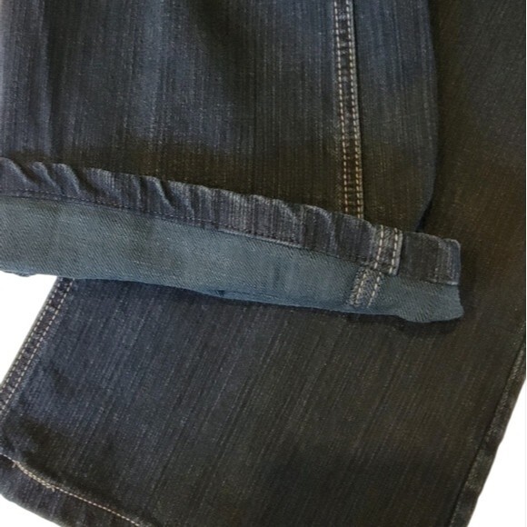 Chico's Platinum Boot cut blue Jean Size 1.5 Short pants M 10 - Picture 8 of 10